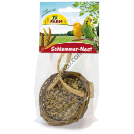 Гурме гнездо със семена - лакомство за малки птици, 75 гр. - JR FARM Glutton Nest  Гурме гнездо със семена - лакомство за малки птици, 75 гр. - JR FARM Glutton Nest